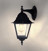 Ledvion Wandlamp Buitenlamp, Buiten Verlichting, Tuinverlichting, Klassieke Lamp, Vela M, Zwarte Lamp, E27 Fitting, Aluminium