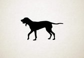 Silhouette hond - Gascon Saintongeois - M - 49x90cm - Zwart - wanddecoratie