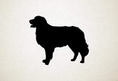 Silhouette hond - Hovawart - S - 45x55cm - Zwart - wanddecoratie