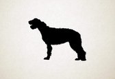 Silhouette hond - Irish Wolfhound - Ierse Wolfshond - S - 44x60cm - Zwart - wanddecoratie