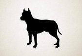 Silhouette hond - Blue Paul Terrier - Blauwe Paul Terrier - S - 45x47cm - Zwart - wanddecoratie