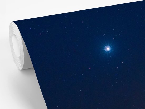 Papier peint Papier peint photo en vinyle - Vénus et la lune dans le ciel largeur 390 cm x hauteur 260 cm - Tirage photo sur papier peint (disponible en 7 tailles)