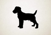 Silhouette hond - Jagdterrier - L - 75x87cm - Zwart - wanddecoratie