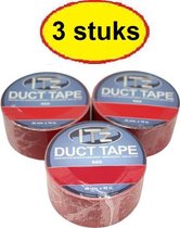 IT'z Duct Tape 29- Rood 3 stuks  48 mm x 10m |  tape - plakband - ducktape - ductape