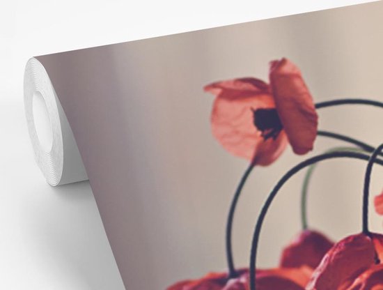 Papier peint Papier peint photo en vinyle - Bouquet de coquelicots largeur 390 cm x hauteur 260 cm - Tirage photo sur papier peint (disponible en 7 tailles)