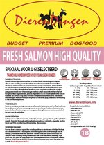Budget premium dogfood fresh salmon high quality - 14 kg - 1 stuks