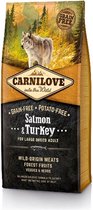 Carnilove salmon / turkey adult large breed - 12 kg - 1 stuks