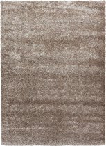 Extra hoogpolig shaggy vloerkleed Brilliant - taupe - 160x230 cm