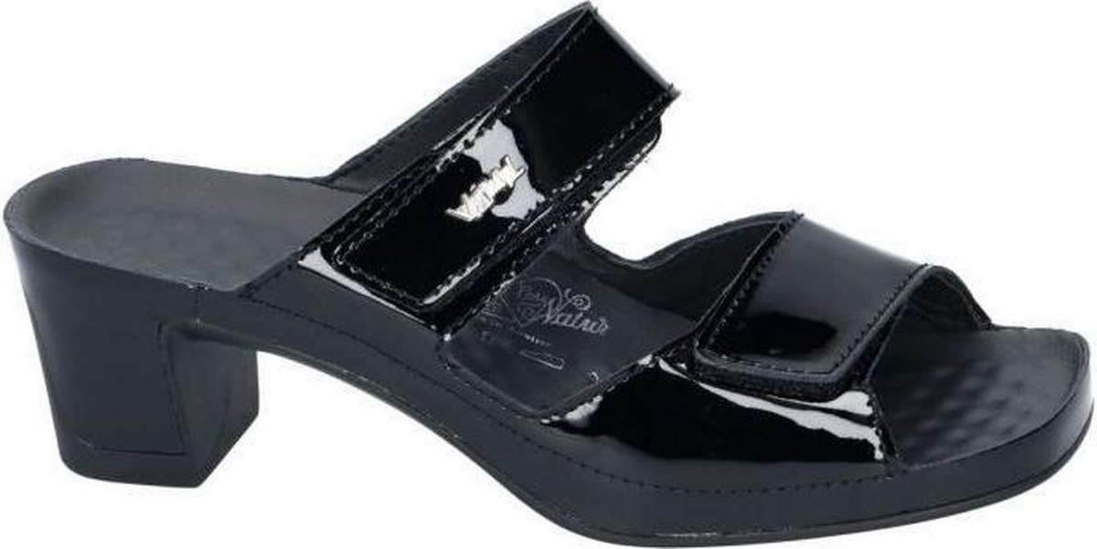 VITAL -Dames model Joy Lack 13900 - slipper - muiltje - zwart laqué - maat 40
