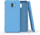 Voor Galaxy J6 Prime / J6 Plus Effen kleur TPU Slim schokbestendig beschermhoes (blauw)