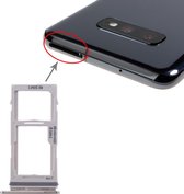 SIM-kaarthouder + SIM-kaarthouder / Micro SD-kaarthouder voor Galaxy S10 + / S10 / S10e (wit)