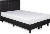 Bed4less Boxspring 160 x 200 cm - Met Matras - Tweepersoons - Zwart