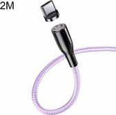 CAFELE Zhen Magnetic Series USB-C / Type-C Ronde kop Magnetische zuiging Snel opladen Datakabel Lijnlengte: 1,2 m (roze)