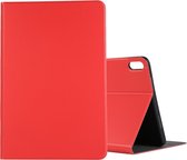 Voor Huawei Matepad 10.4 elastische lederen TPU beschermhoes met houder (rood)