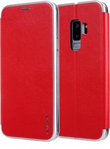 Voor Galaxy S9 + CMai2 Linglong-serie PC + PU horizontale flip lederen tas met houder en kaartsleuf (rood)