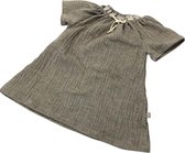 tinymoon Meisjes Jurk Soft Nature – korte mouw –  model Flare – Bruin – Maat 74/80