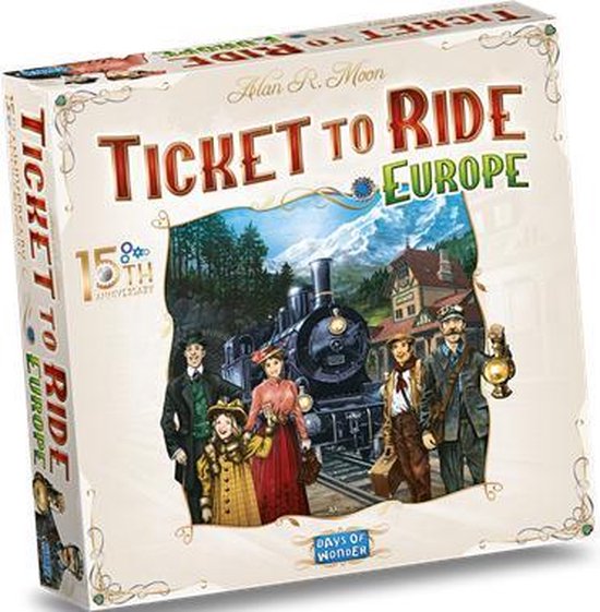 Thumbnail van een extra afbeelding van het spel Ticket to Ride: Europe 15th Anniversary