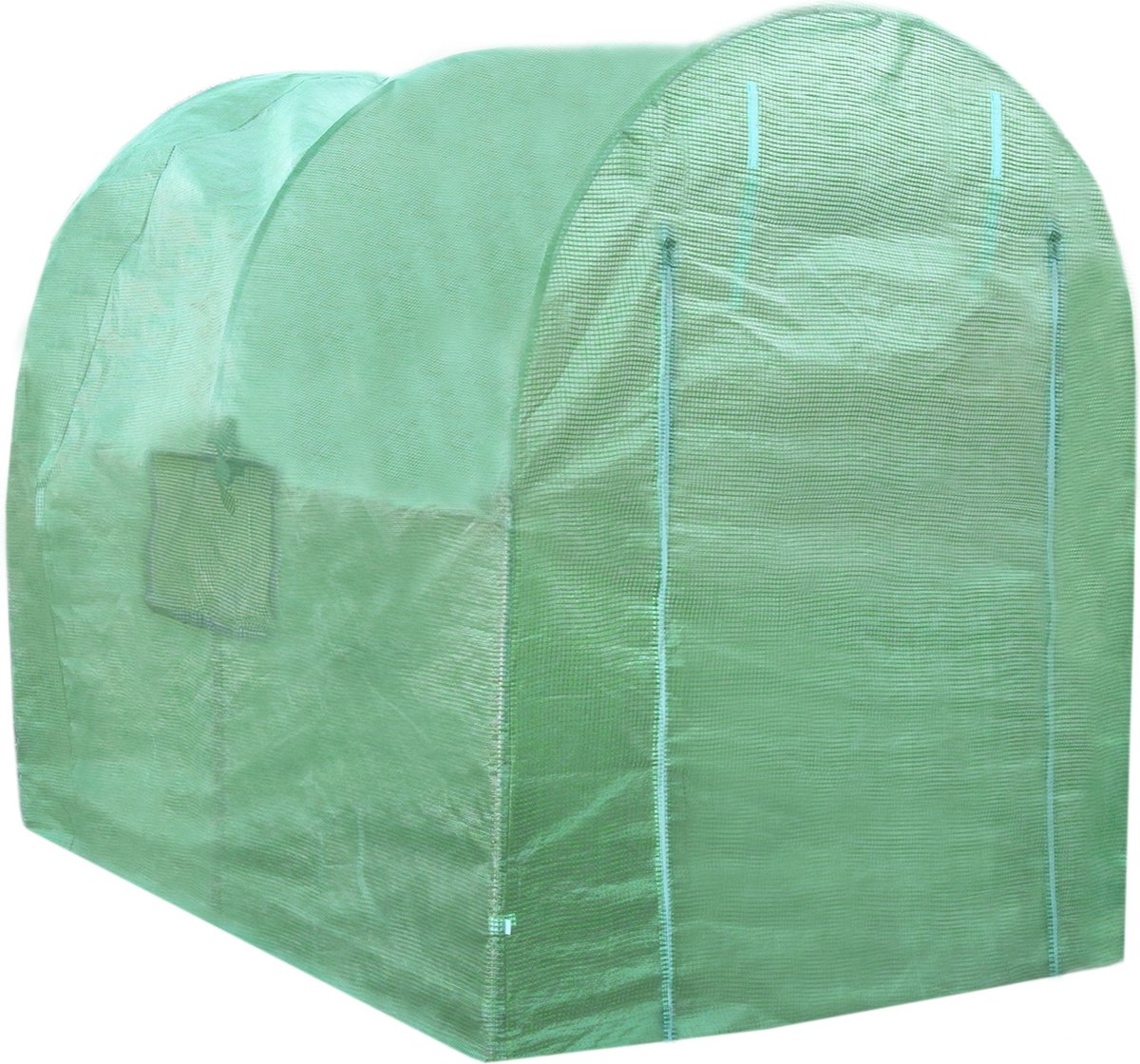 Tunnelkas - 2 x 2.5 x 2 meter - waterdicht/windbestendig - 2 deuren/4 ramen - polyetheen - MonsterShop