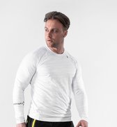 Body & Fit Perfection Stretch T-Shirt - Sportshirt Heren - Fitness Top Mannen – Maat M - Wit