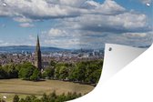 Tuindecoratie Schotland - Glasgow - Wolken - 60x40 cm - Tuinposter - Tuindoek - Buitenposter