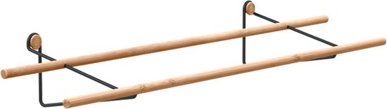 We Do Wood Shoe Rack - Bamboe schoenenrek - B100 x H15 x D25 cm - Zwart