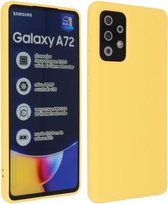 Samsung Galaxy A72 & Galaxy A72 5G Hoesje Fashion Backcover Telefoonhoesje Geel