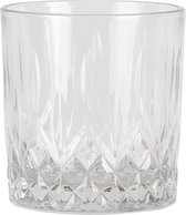 Clayre & Eef Waterglas Ø 8*9 cm / 280 ml Transparant Glas Drinkbeker Drinkglas