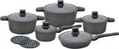 Bol.com Klausberg 7358 pannenset - 12 delig - Gesmeed Aluminium - Alle warmtebronnen aanbieding