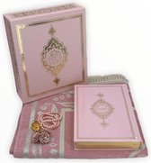 Koran Set met Gebedskleed Tasbeeh en Kuran Roze