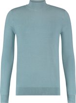 Purewhite -  Heren Regular Fit  Essential Trui  - Blauw - Maat XL