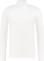 Purewhite - Heren Regular Fit Essential Trui - Wit - Maat XL