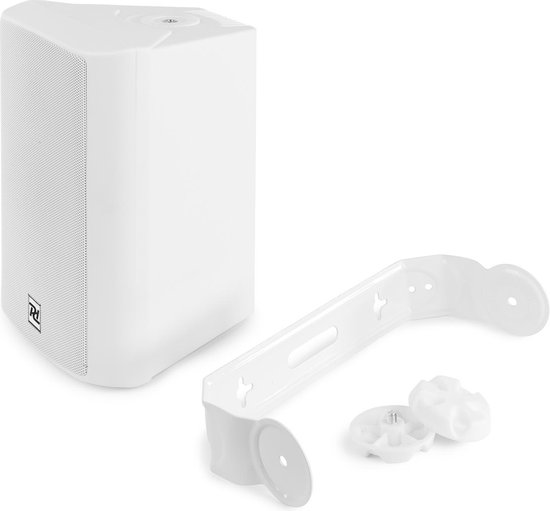 Bluetooth speakers - Power Dynamics DS50AW 100W speakerset met Bluetooth en AUX ingang - Auto-on functie - Incl. muurbeugels - Wit van Power Dynamics — afbeelding 3
