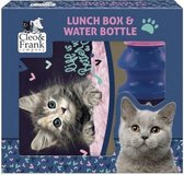 Cleo & Frank Set Lunchbox + Bidon Kitten - Polypropyleen