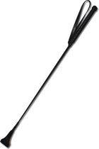 ZADO – 65 cm Lederen ‘Riding Crop’ met Polsband voor de Correctionele Tik – Zwart