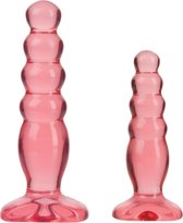 Doc Johnson Crystal Jellies Anal Kit - Buttplug - Roze