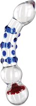 Pipedream Icicles glazendildo Icicles No. 18 rood,blauw,transparant - 7,5 inch