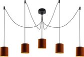 Olucia Kristy - Plafondlamp - Goud/Oranje - E27