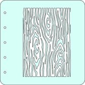 COLST016 Nellie Snellen - Magnetic Stencil - mixed media sjabloon - bark - bast boom - schors - boomschors