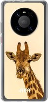 6F hoesje - geschikt voor Huawei P40 Pro -  Transparant TPU Case - Giraffe #ffffff