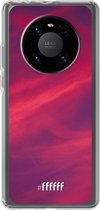 6F hoesje - geschikt voor Huawei P40 Pro -  Transparant TPU Case - Red Skyline #ffffff