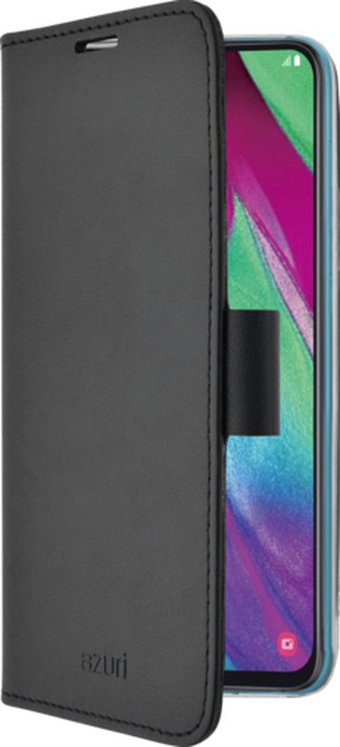 Azuri Samsung Galaxy A40 hoesje - Walletcase - Zwart | bol.com