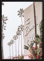 Beverly Hills Mood (21x29,7cm) - Wallified - Steden - Poster - Zwart Wit - Print - Amsterdam - Rotterdam - Utrecht - Den-Haag - Wall-Art - Woondecoratie - Kunst - Posters