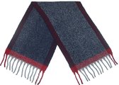 Cwi Sjaal Gemêleerd Dames 190 X 50 Cm Polyester Blauw/rood/grijs