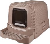 Flamingo Kattentoilet Rattan Taupe 43,5X69X40,5Cm