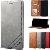 Voor Samsung Galaxy A20e GUSSIM GS-001 Business Style Horizontale Flip Skin Feel PU lederen tas met houder & kaartsleuven & portemonnee & fotolijst (grijs)