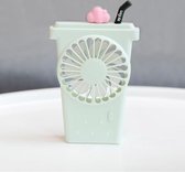 6791 Fruit Cup Type Portable Small Fan Three-Speed Wind USB-oplaadventilatoren (groen)