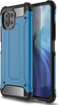 Voor Xiaomi Mi 11 Lite Magic Armor TPU + pc combinatiebehuizing (blauw)