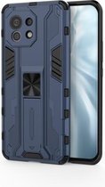 Voor Geschikt voor Xiaomi Mi 11 Supersonic PC + TPU schokbestendige beschermhoes met houder (donkerblauw)