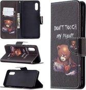 Voor Samsung Galaxy A02 / M02 Gekleurde Tekening Patroon Horizontale Flip Leren Case met Houder & Kaartsleuven & Portemonnee (Beer)