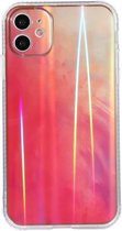 IMD Rendering Watercolor Aurora Pattern Shockproof TPU + PC beschermhoes voor iPhone 11 Pro (Spring Sakura)